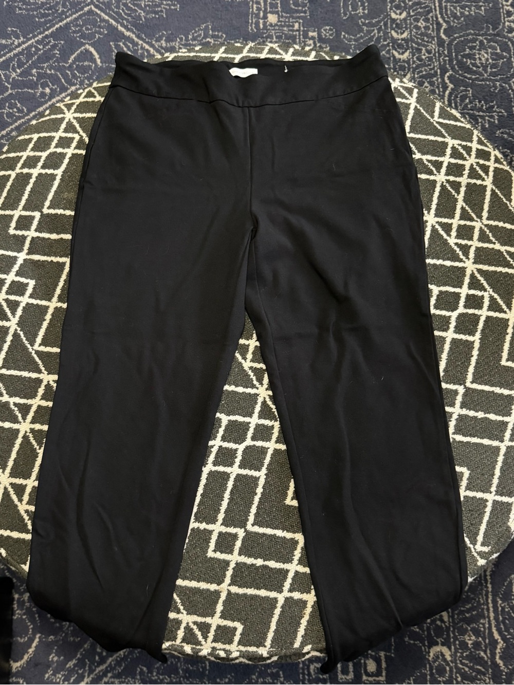 Charter Club Cambridge Slim Ankle Pants 16 Short Pull On Black